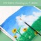 Colorful Fabric Paint Set for Clothes 12 Colors - Permanent Textile Paint Puffy Paint Kit for Shoes, Canvas - Non-Toxic Slick Painting Set for Adults, Beginner & Artists